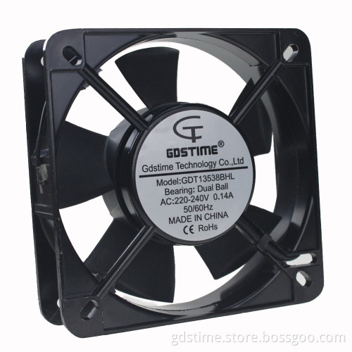 135mm x 38mm 13538 5.5 Inch Brushless 120V AC Radial Fan